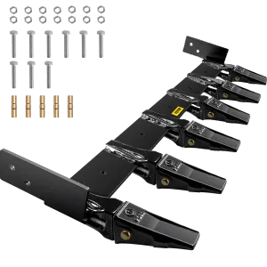 Vevor Bolt-On Tooth Bar Attachment for 60" Bucket 6 Teeth 9.84" Spacing 23TF New