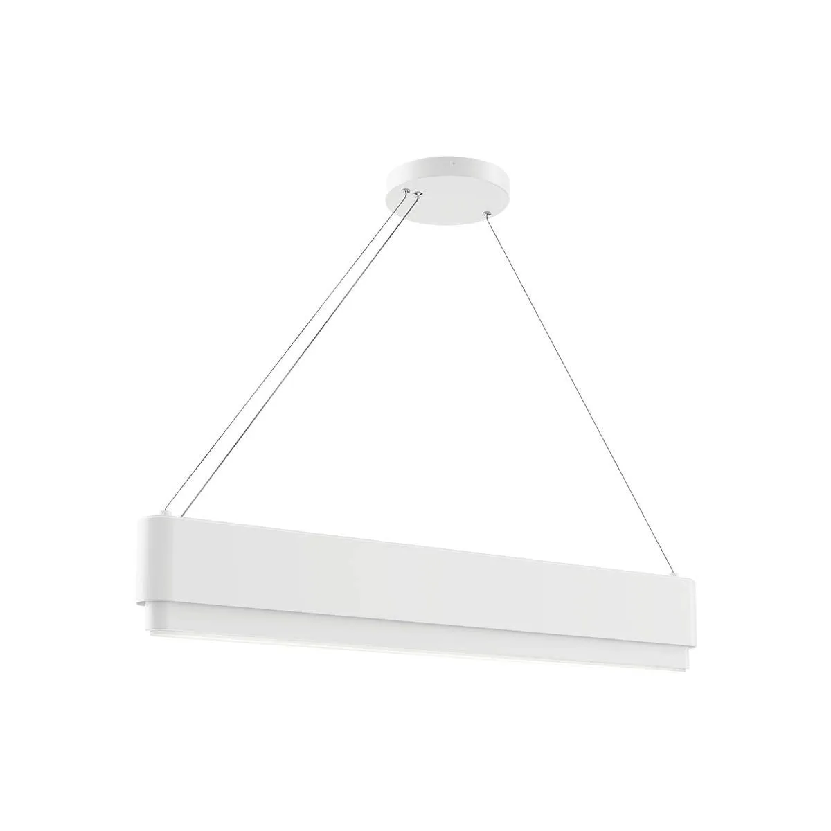 Walman 35 in. LED Chandelier White finish