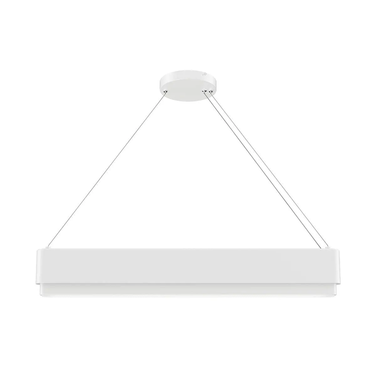 Walman 35 in. LED Chandelier White finish